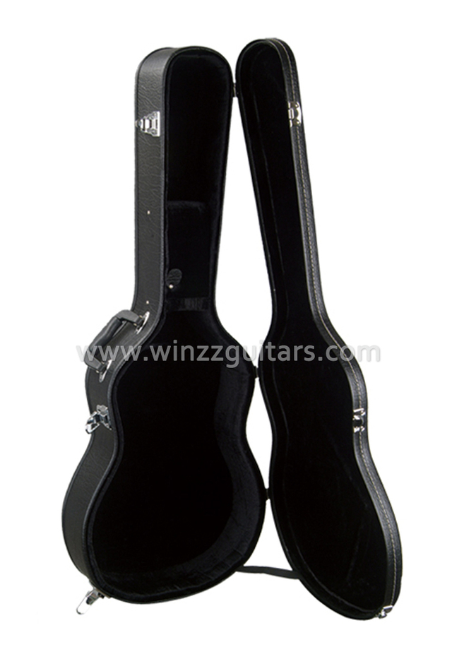 Estuche rígido de guitarra clásica de madera exterior de cuero de calidad (CCG410)