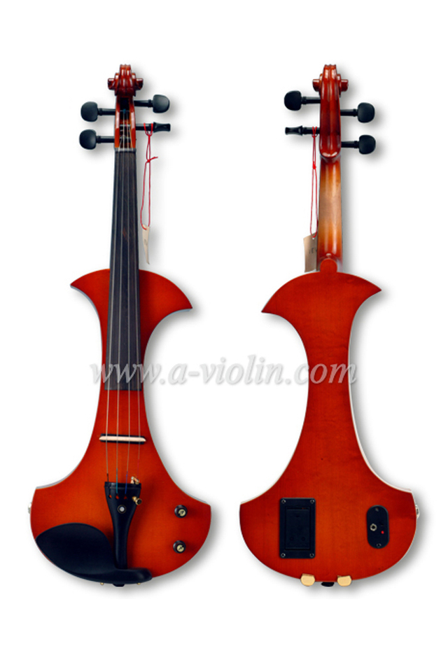 Violín eléctrico colorido de madera sólida al por mayor (VE501)