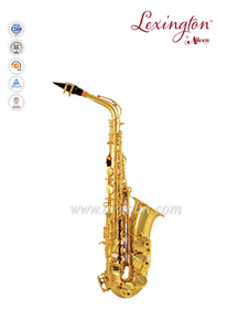 Saxofón lacado de Sib bajo a alto alto con estuche de ABS (SP200G)