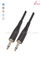 1/4 "TS Tipo de conector Cable de guitarra espiral de PVC negro de 6 mm (AL-G031)