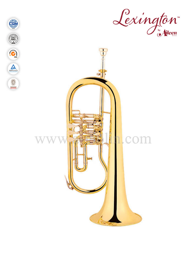 bB Key Válvula rotatoria Flugel Horn con estuche Premium (FG8618G)