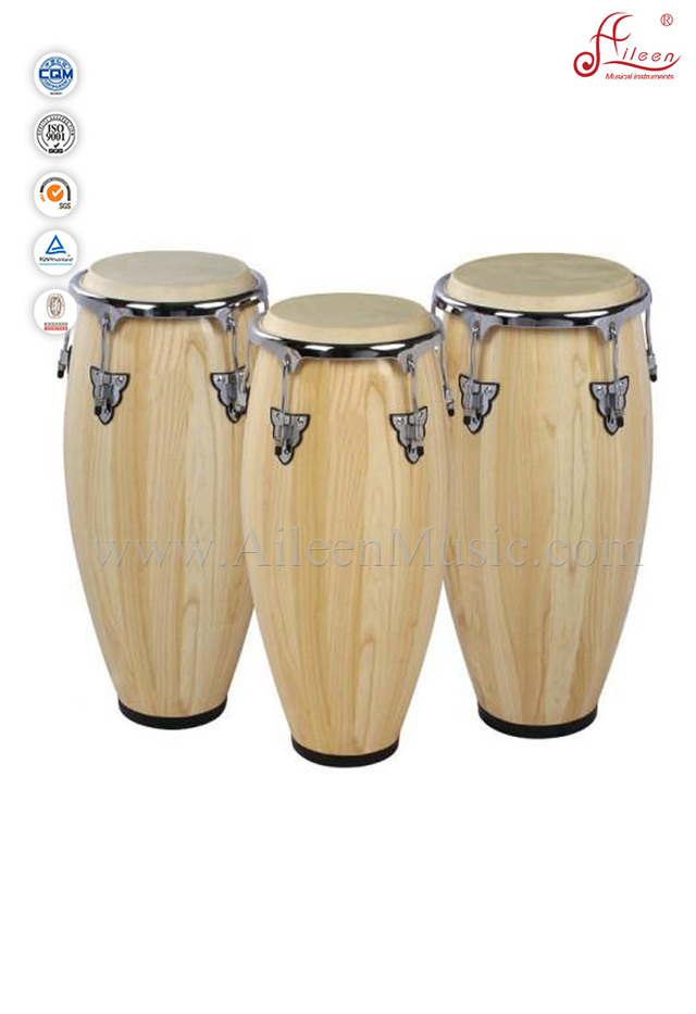 Conga de madera / Juego de conga de cabezas de vaca de piel verdadera (ACOC100NW)