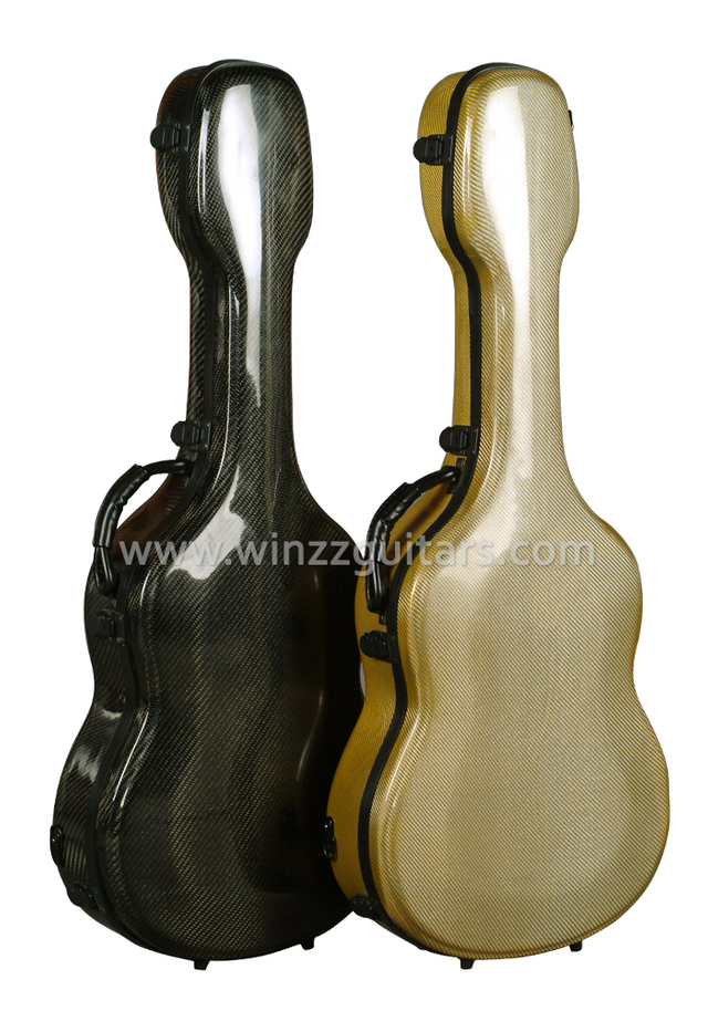Estuche de guitarra clásica con interior de terciopelo de fibra de carbono de 39 pulgadas (CCG090C)