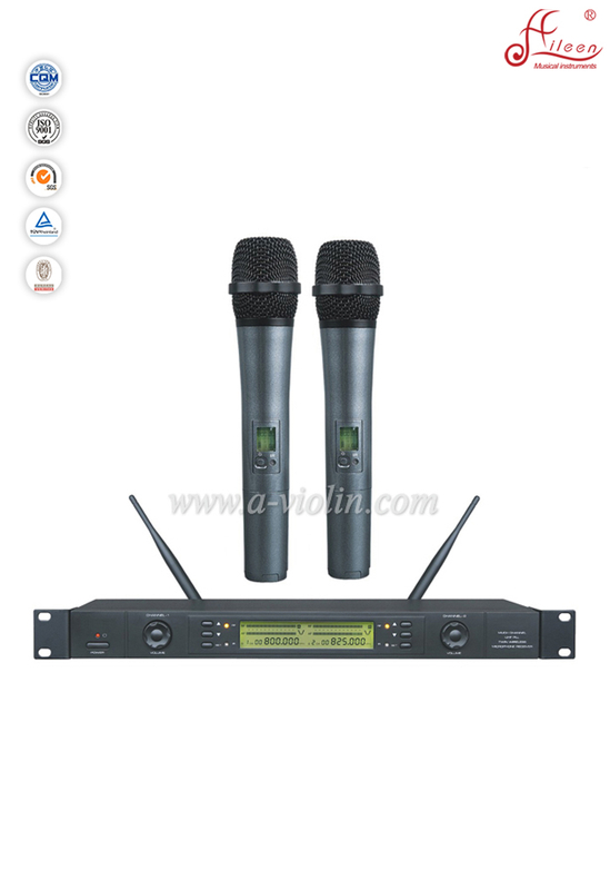 （AL-326UM） Venta al por mayor Black FM Handheld UHF Micrófono inalámbrico