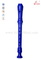 Flauta de la grabadora de soprano ABS azul barroco transparente (RE2546B)
