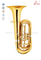 Tuba rotativa de 3 válvulas de laca dorada Bb Key (TU9910)