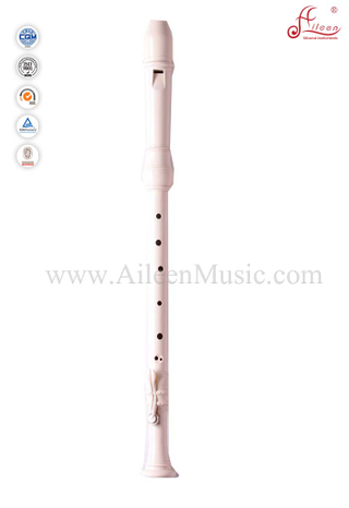 Flauta de marfil plástico barroco tenor grabadora (RE2648B)