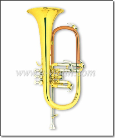 Bb Key Gold Lacquer Flugelhorn (FG8611)
