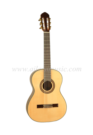 Anterior Siguiente 36 "Guitarra clásica superior de abeto sólido (ACM08)