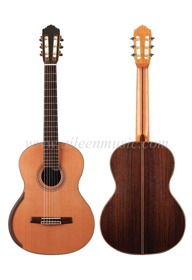 Guitarra clásica para zurdos estilo Smallman de 39" (ACH60X)