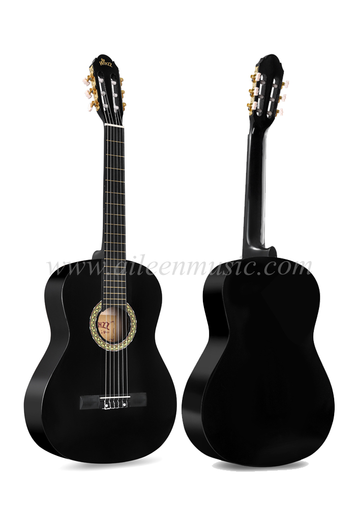 Guitarra clásica de 39', excelente precio para principiantes de guitarra (AC851)