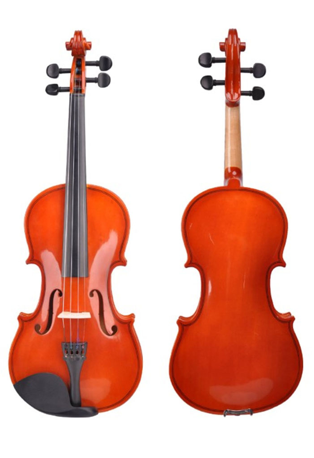 4/4-1/8 Estudiante violín-contrachapado con estuche y arco(VG001L)