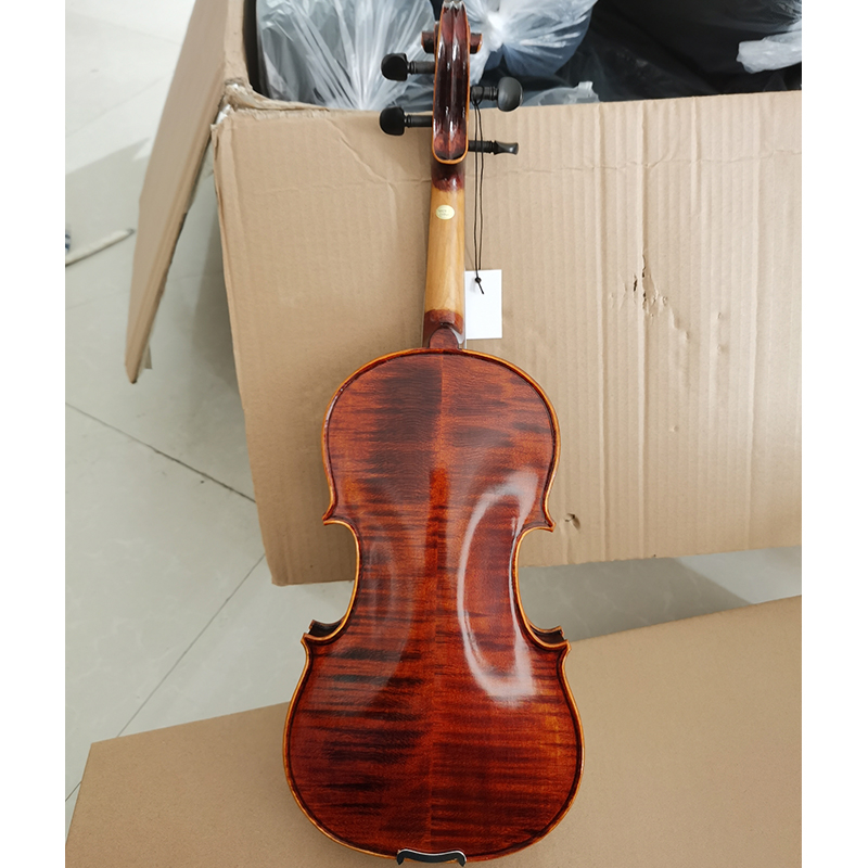 Violín de conservatorio hecho a mano, violín avanzado de arce flameado (VH30H)