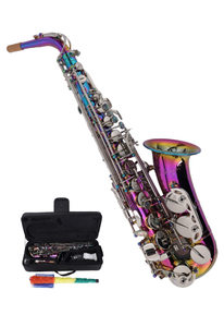 Acabado colorido Saxofón alto bE Key admite personalización (ASP-M360G)