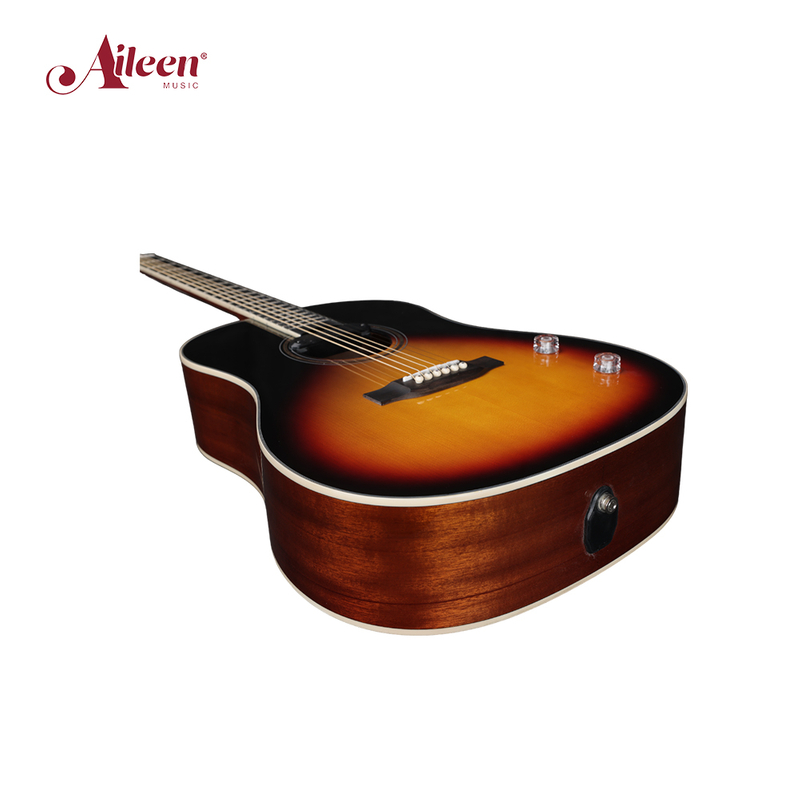 AFM16E-SD Winzz Guitarra acústica en forma de D con hombro inclinado y parte superior sólida