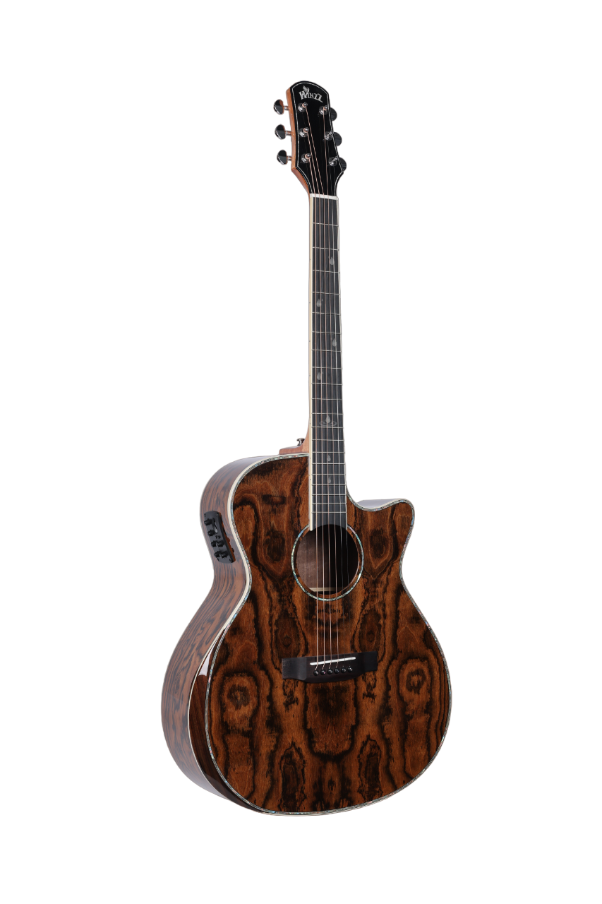 WAG903CE-GA Nueva guitarra acústica Winzz Exotic Material 41' con forma GA