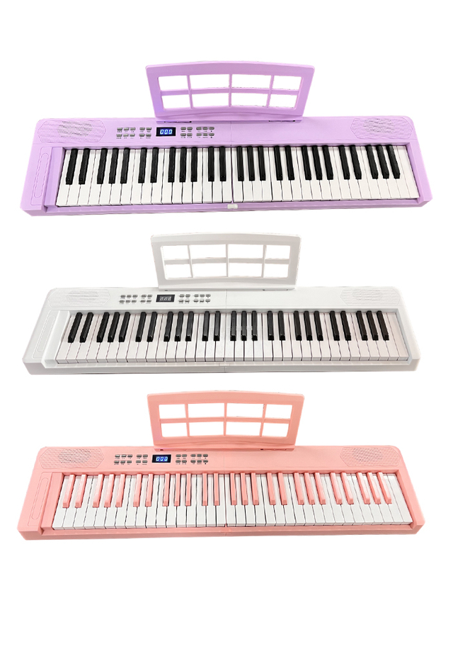 EK-F6102 Fashion Musical Instruments 61 teclas Teclado plegable