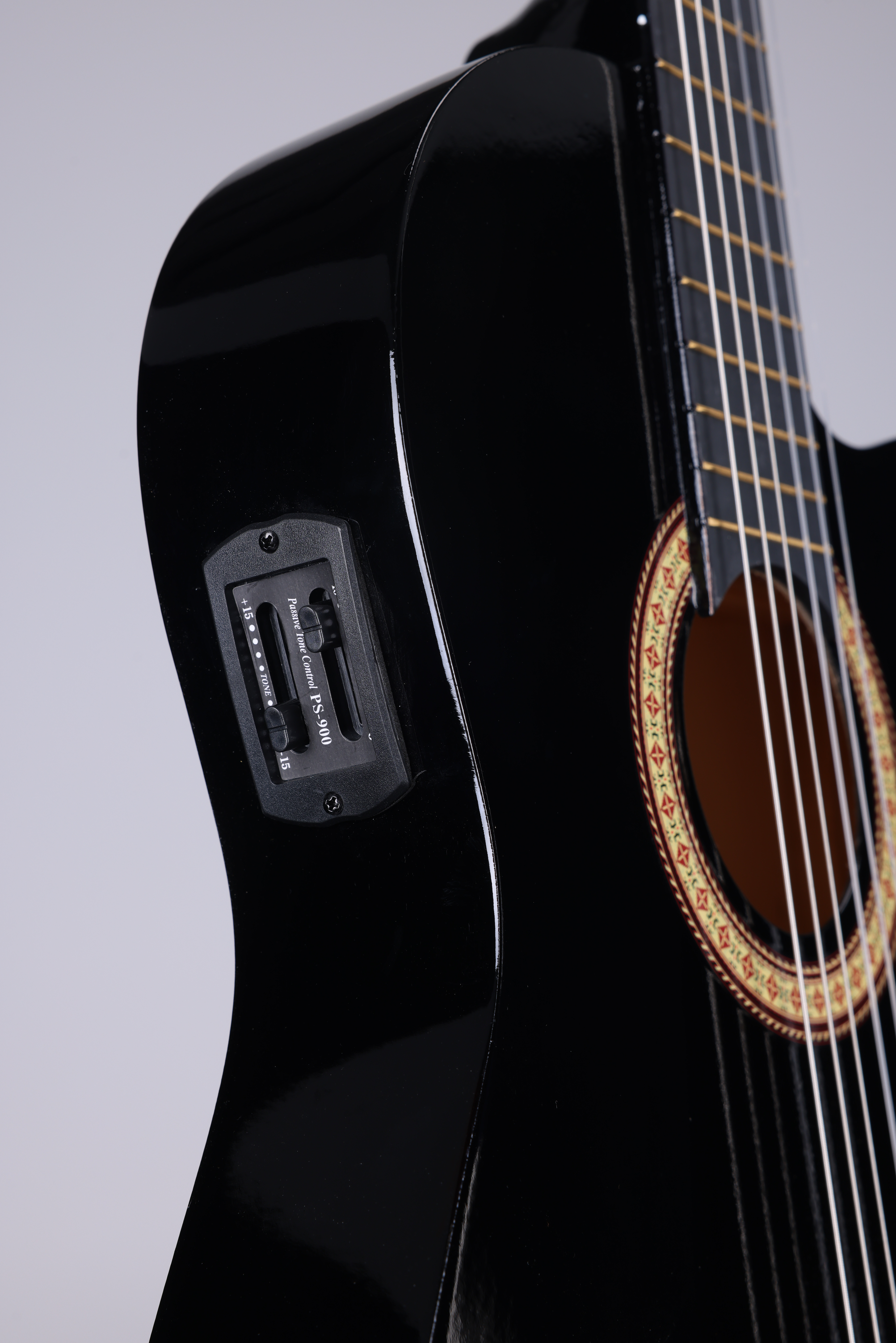 Guitarra acústica eléctrica para estudiantes de cuerpo fino de madera contrachapada de tilo seccionada de 39 ' (AC001ET)