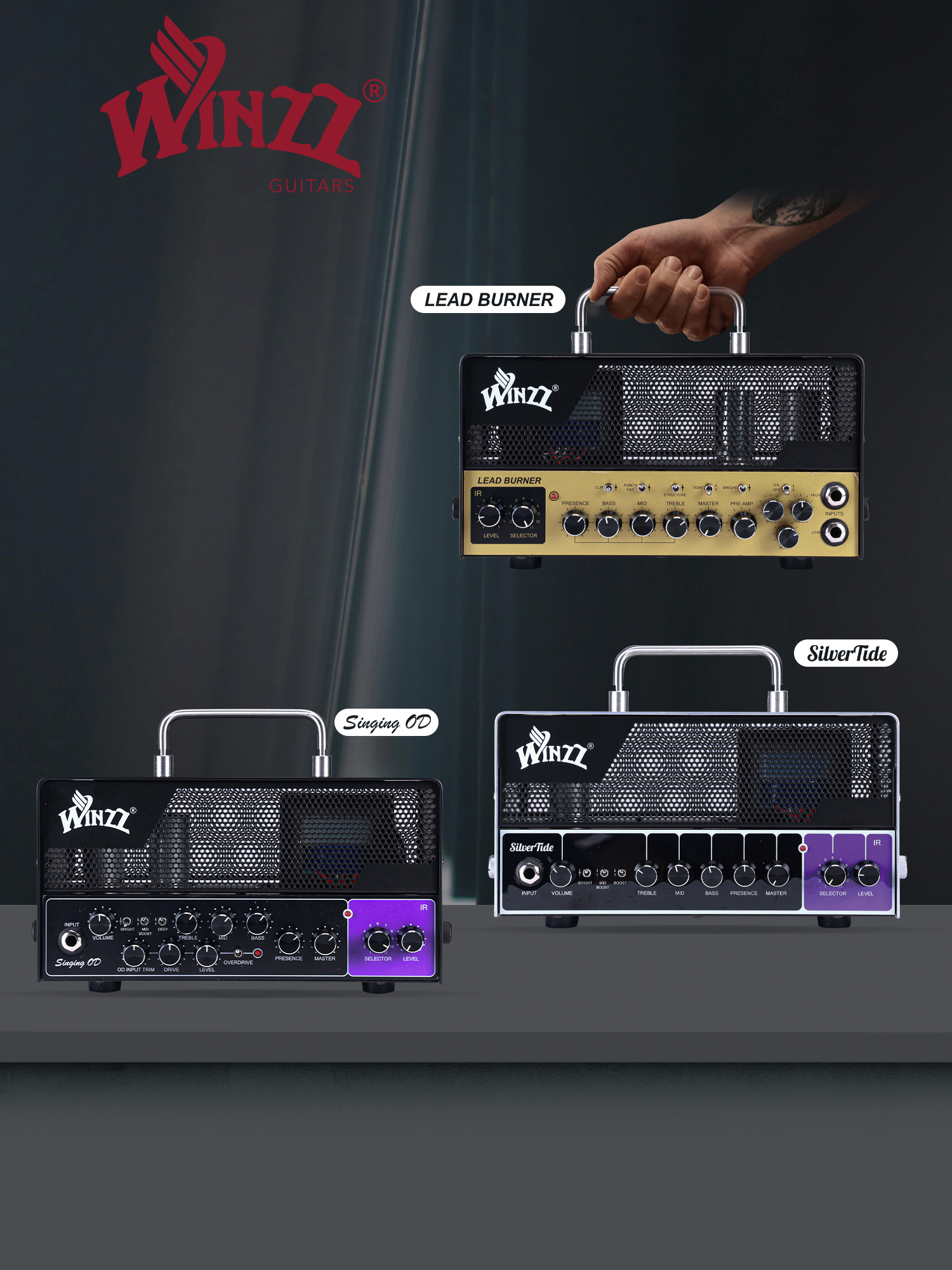 WINZZ Accesorios para instrumentos musicales TUBE IR Amplificador para guitarra eléctrica