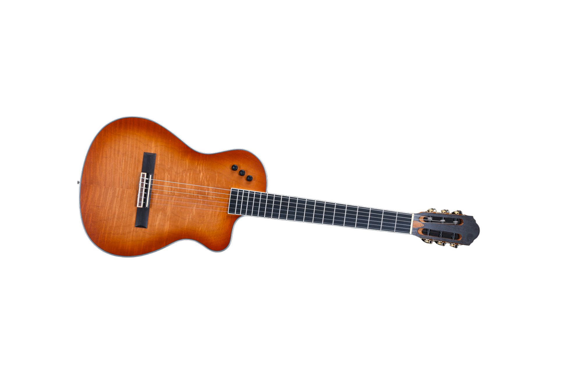 Cuerpo delgado 39 'Guitarra eléctrica acústica Flamed Okoume (WCG170CE)
