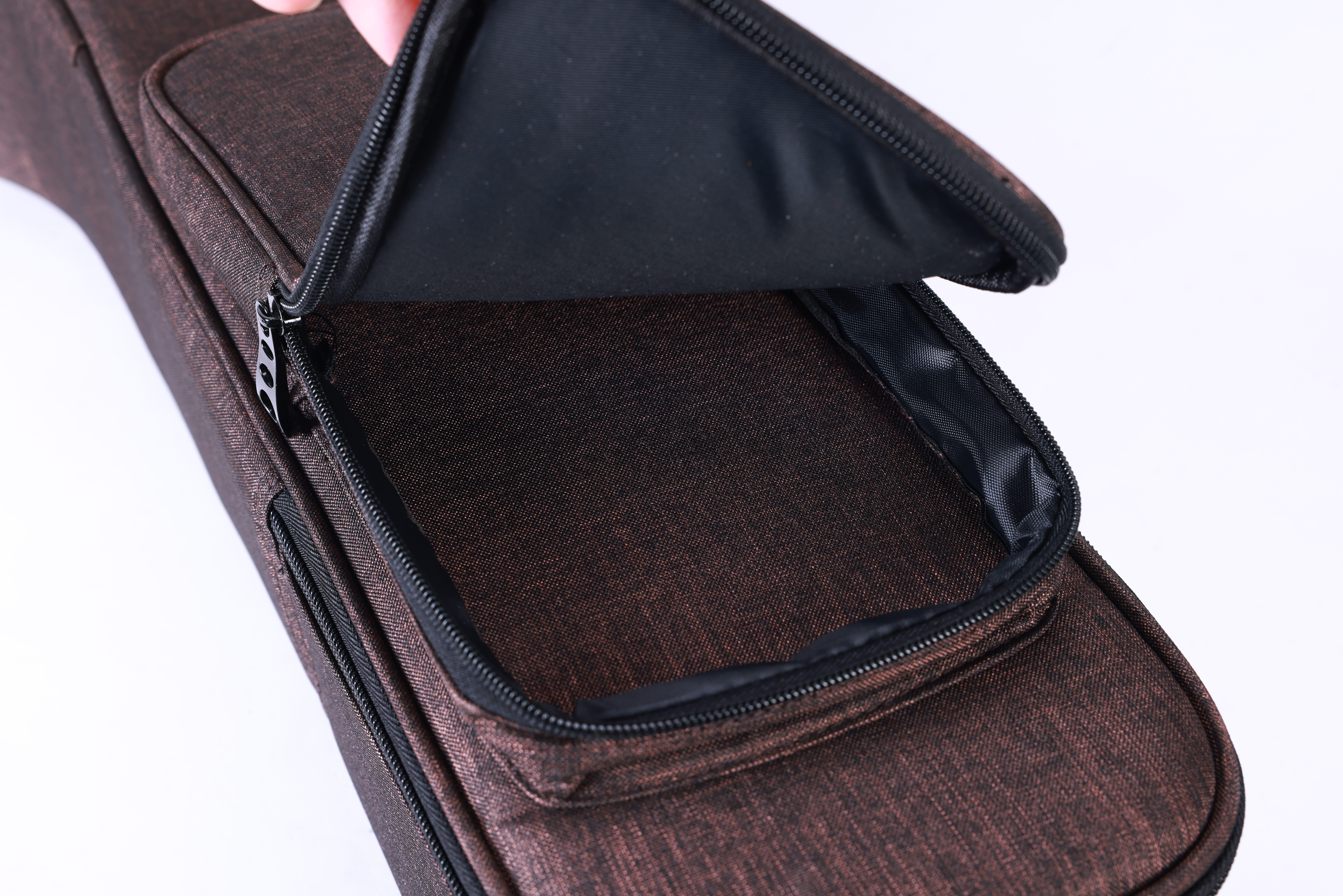 BGW5018 Bolsa de guitarra acústica de tela de terciopelo de copo de nieve de color marrón al por mayor de fábrica 500D