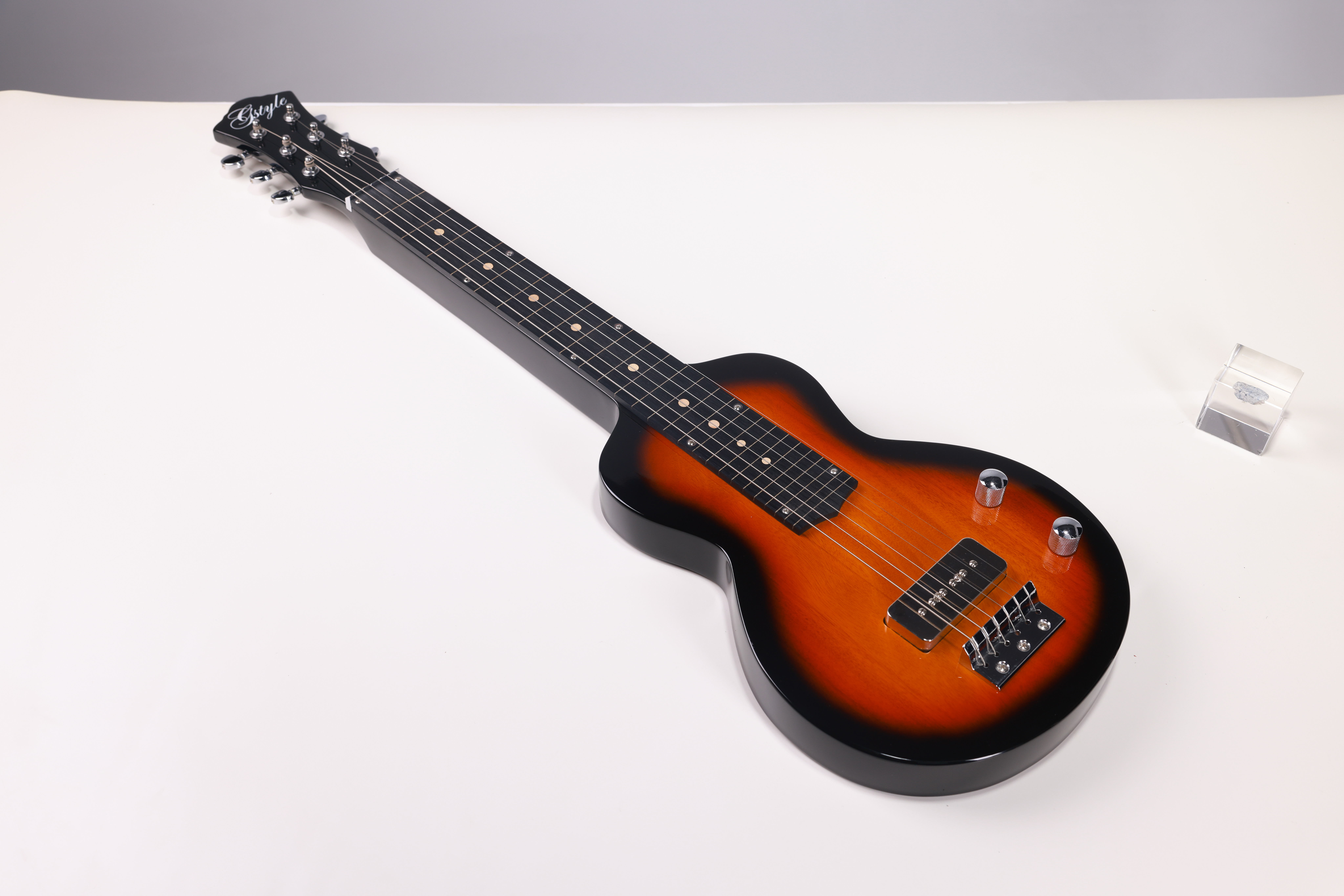 EAW03 Suministro de fábrica Soild Okoume a través del cuerpo Guitarra eléctrica estilo Weisenborn hawaiana