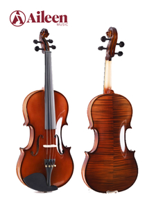 Bonito kit de violín para estudiantes de arce flameado en la parte posterior 4/4-1/16 VG106U