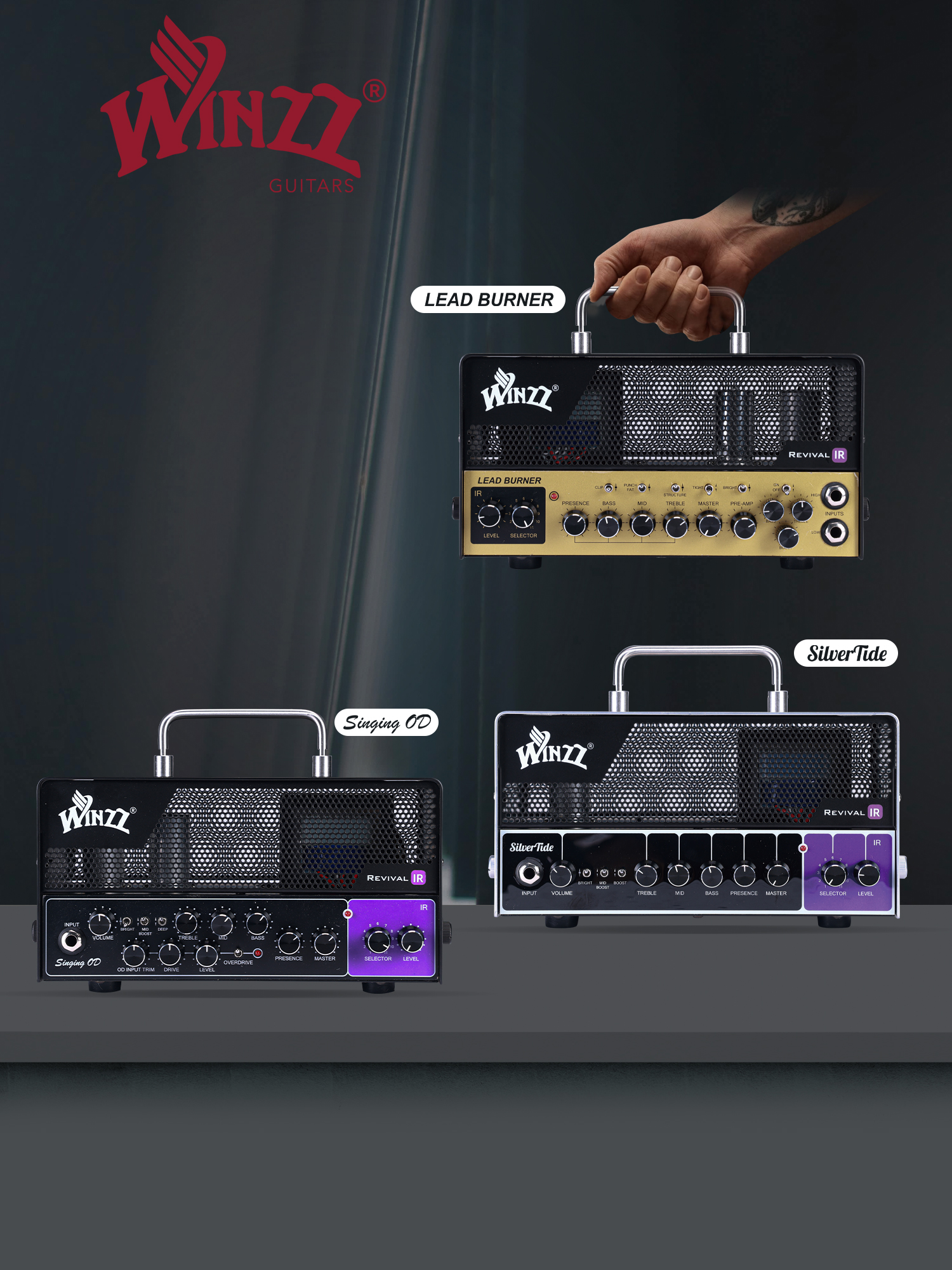 WINZZ Revival IR Series Accesorios para instrumentos musicales TUBO Amplificador IR para guitarra eléctrica