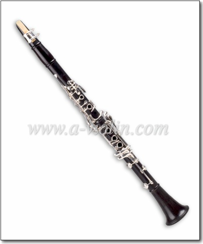 Ébano Madera Plateado Llaves Bb Clave Clarinete
