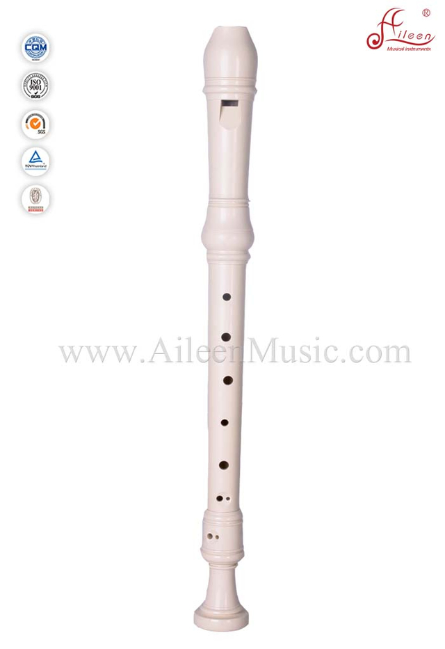 Flauta de grabadora de alto plástico de marfil barroco (RE2608B)