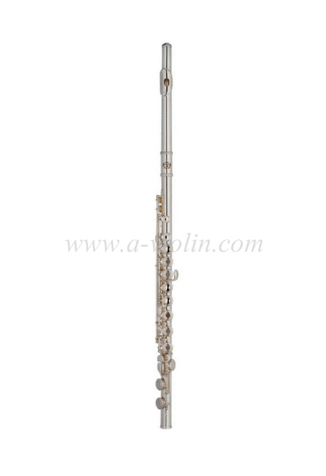 Flauta de nivel de entrada para niños con acabado plateado plateado (FL4312S)