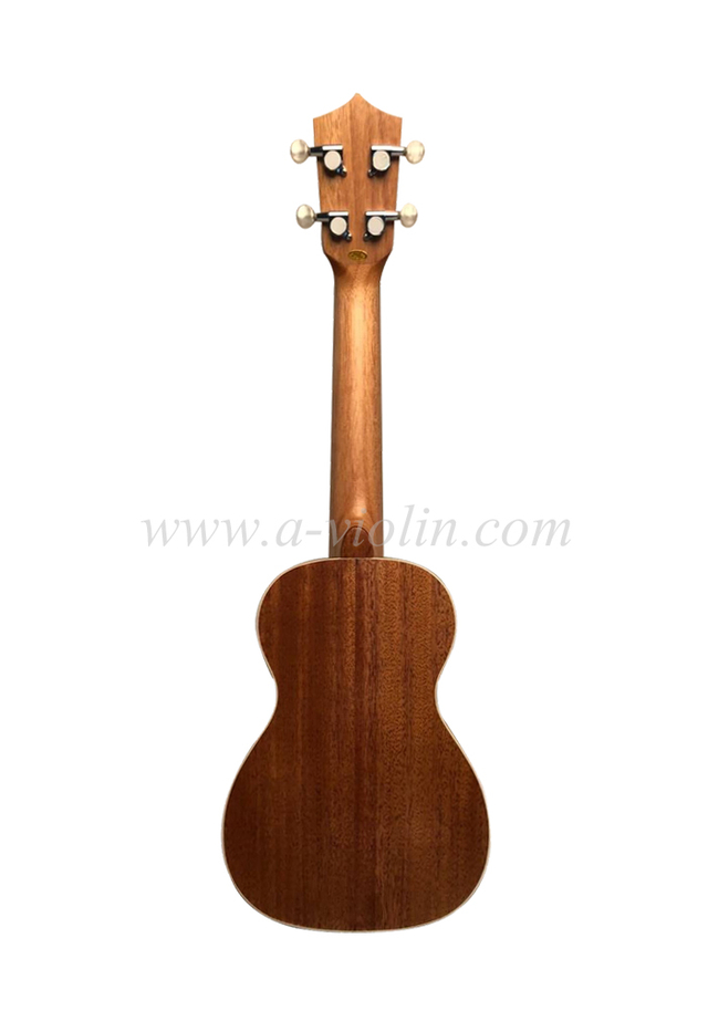 Ukelele de cuerpo fino superior de madera contrachapada de abeto de alta calidad (AU17L-TB)