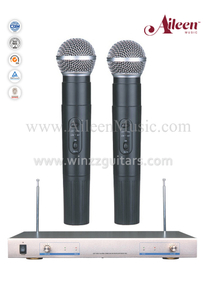 Venta al por mayor de micrófono negro FM Hanheld VHF Mic micrófono (AL-920VM)