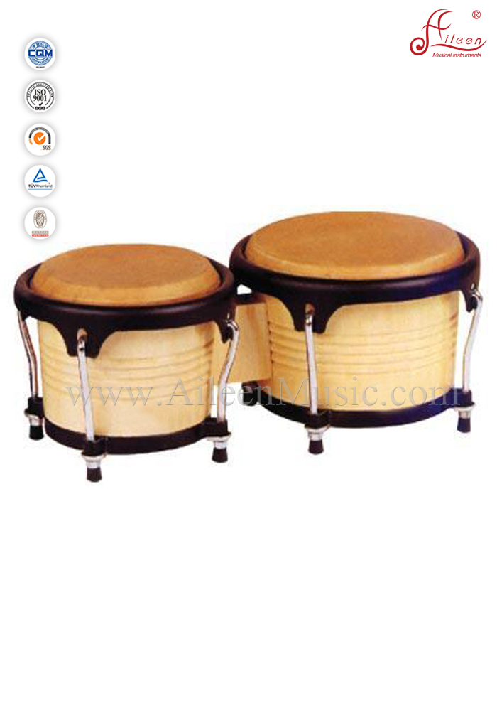 Percusión de madera cromada Bongo Drum (BOBCS006)