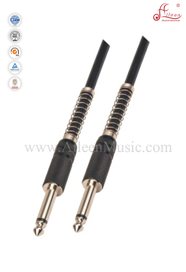 0.5-50m PVC Negro Espiral Shield Instrumento Guitarra Cable (AL-G030)