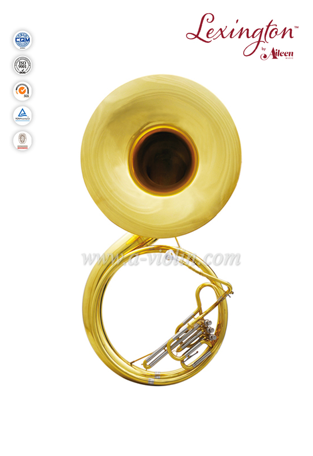 Clave Bb Latón amarillo Cupronickel Pistón jinbao sousaphone (SS100G)