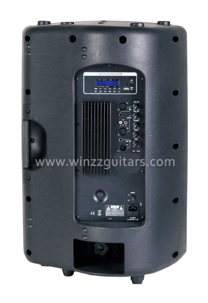 Altavoz de audio con woofer de gabinete de plástico activo EQ (PS-1530APB)