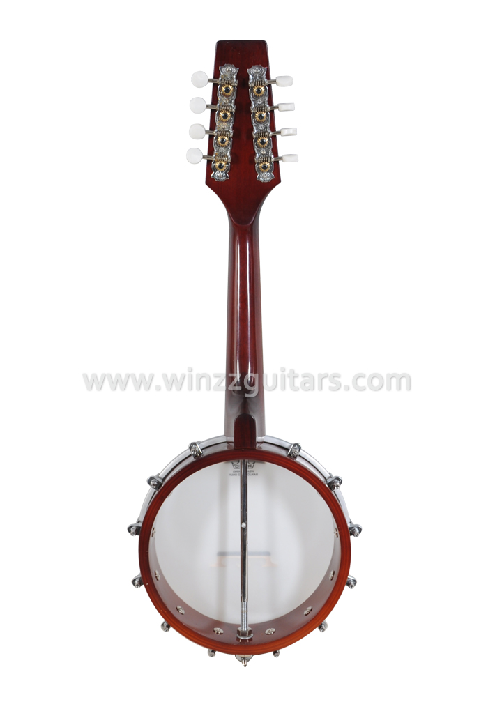 18 trastes Sapele cuerpo de madera contrachapada Remo cabeza Banjo mandolina (AB12-M)
