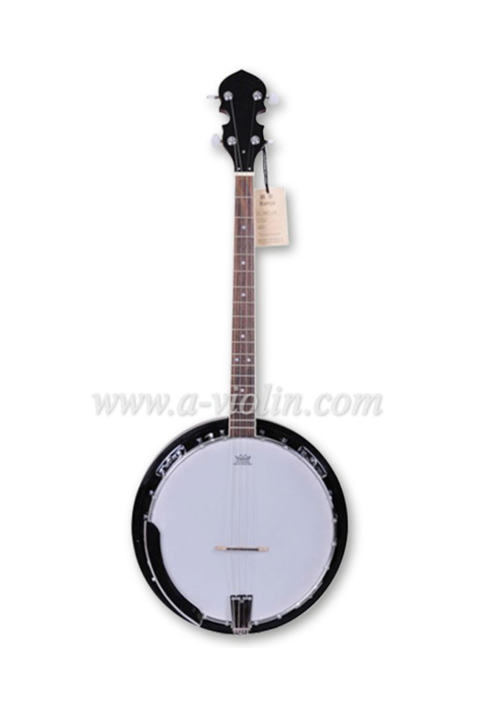 Cabeza de remo caoba contrachapado de 4 cuerdas de banjo con enlace (ABO244G)