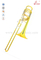Trombón bajo Bb / F / G / D / Eb Gold Lacquer con bolsa suave (TB9203G)