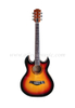 Guitarra acústica Sunburst de doble cutaway de 40" (AF4a8DCE)