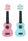 Diapasón de plástico colorido Soprano Sparkle Ukulele (AU01SP-21)