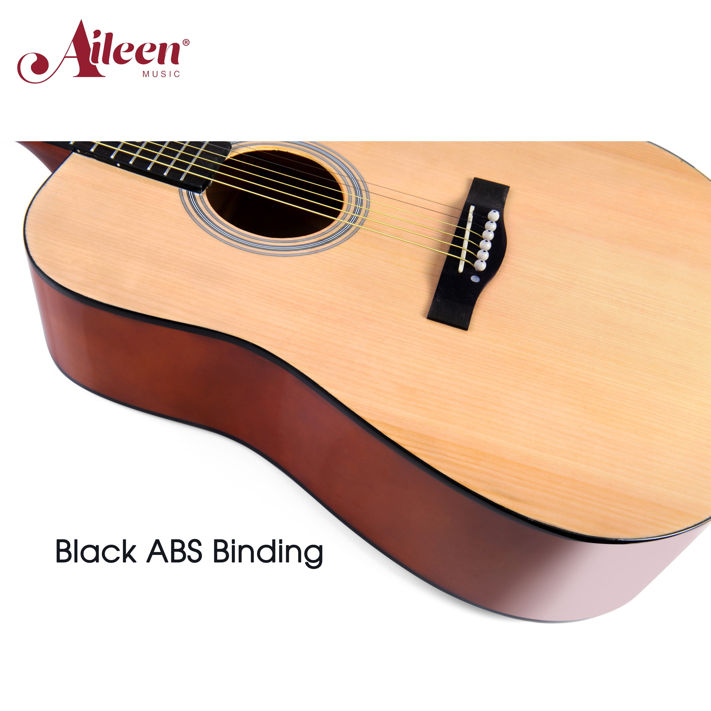 Guitarra acústica para estudiantes con tapa de madera contrachapada de abeto de 41 " (AF29H)