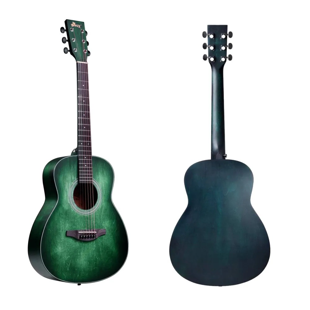 Guitarra WINZZ de 36 pulgadas, tamaño 3/4, guitarra acústica para principiantes (AF-H00L)