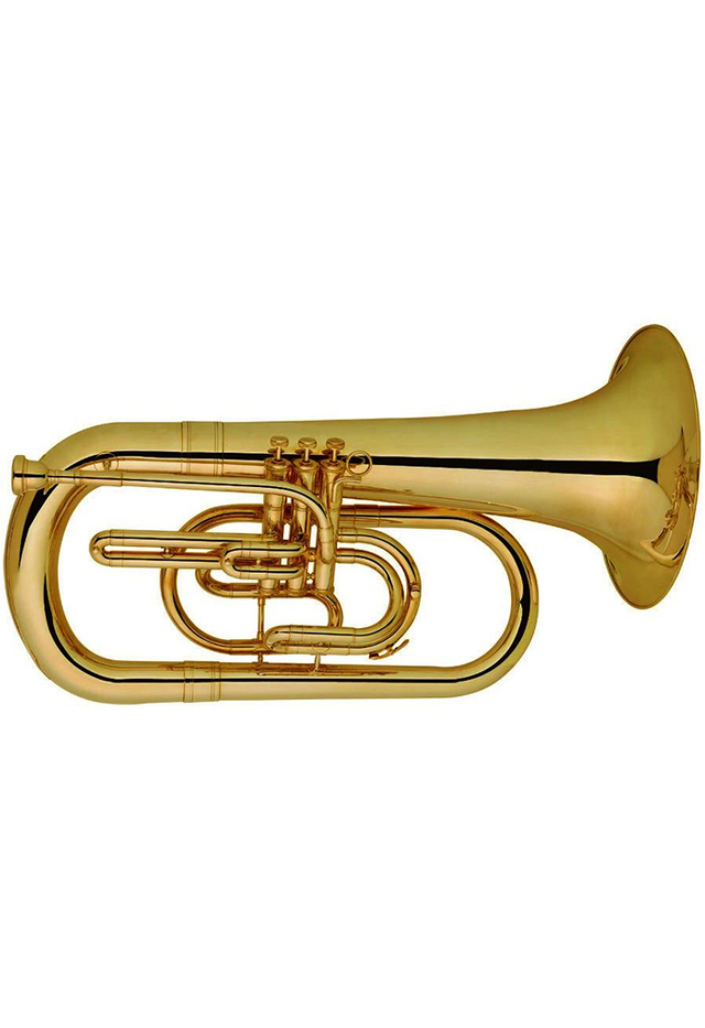 Bombardino de marcha lacado en oro bB de alta calidad (MEU-G121G)