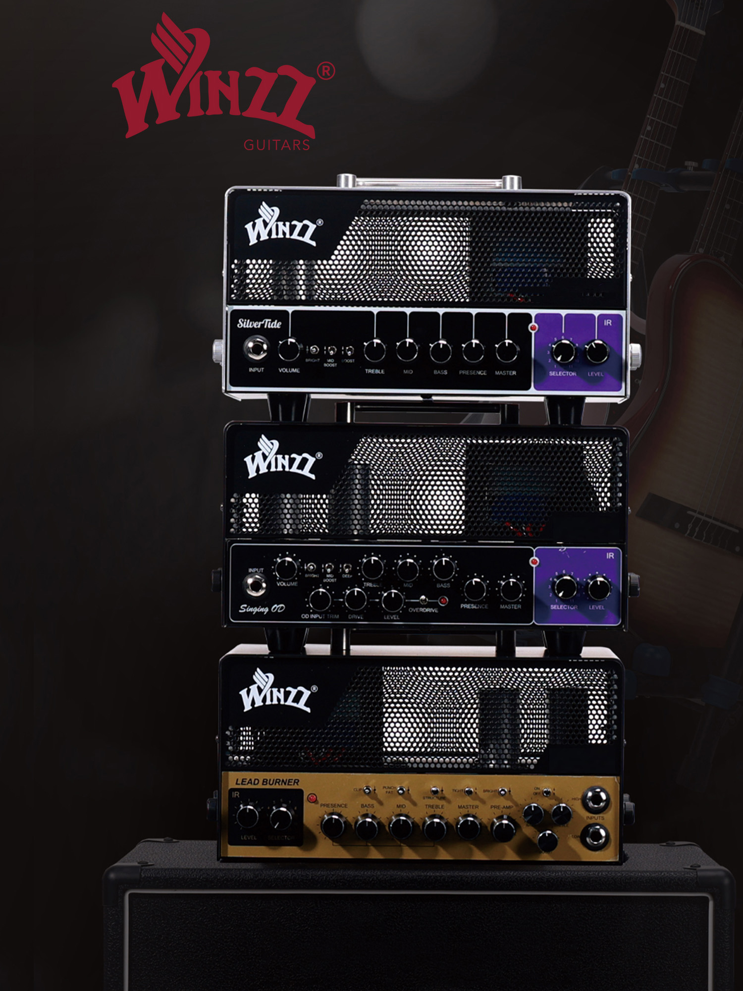 WINZZ Accesorios para instrumentos musicales TUBE IR Amplificador para guitarra eléctrica