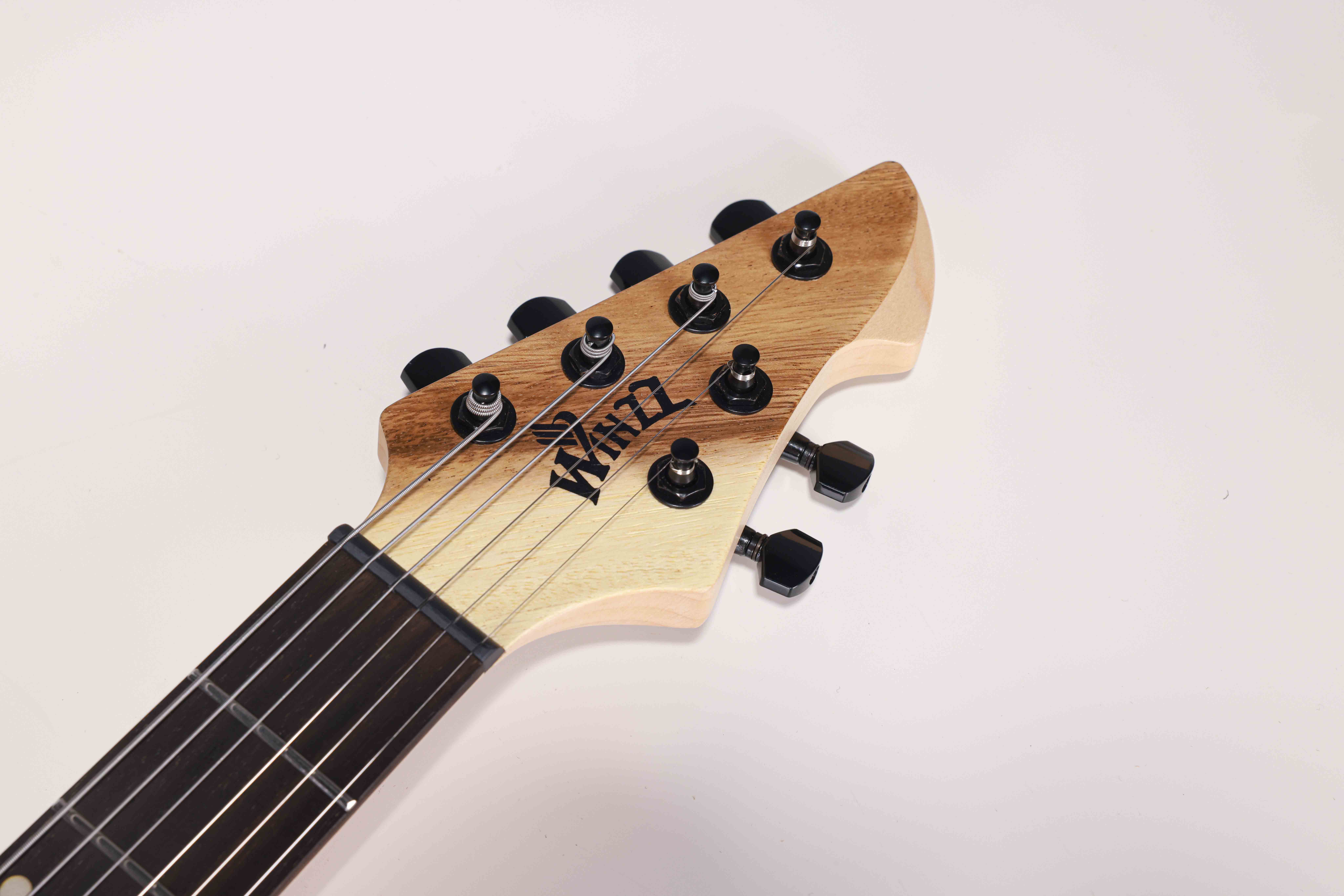 WOS EX80-MK Mindi Body Koa (grosor: 6 mm) Guitarra eléctrica superior fabricada en Indonesia