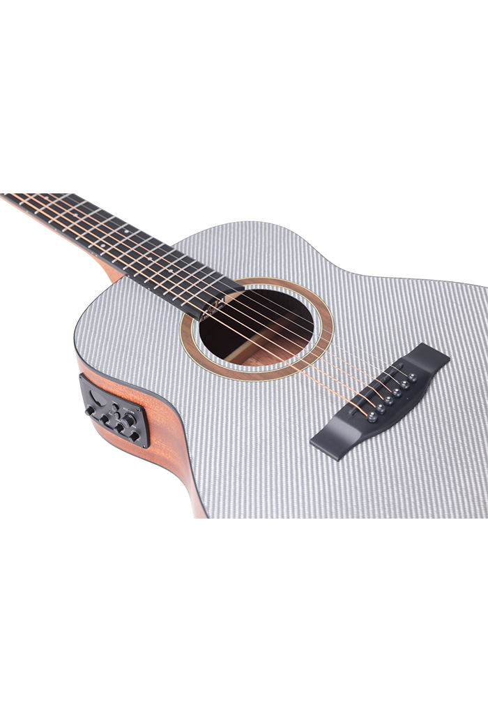 AFC77E Finis mate de buena calidad 36 'Guitarra acústica de carbono Top
