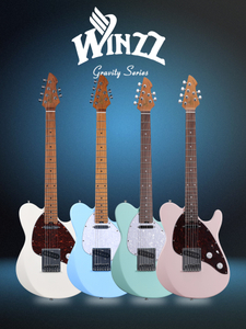 Winzz Design Gravity Series 4+2 Tuners de bloqueo de alta calidad Instrumentos de cuerda Guitarra eléctrica