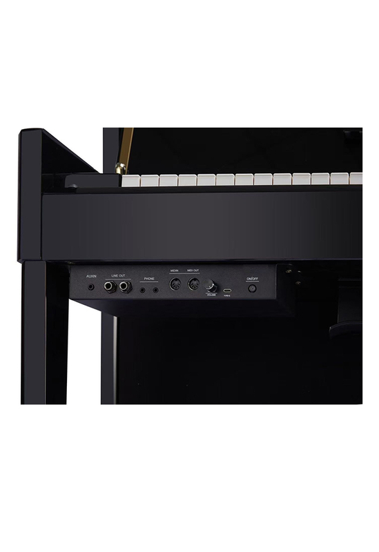 DP9001 Piano digital híbrido de alto brillo de alto brillo pulido.